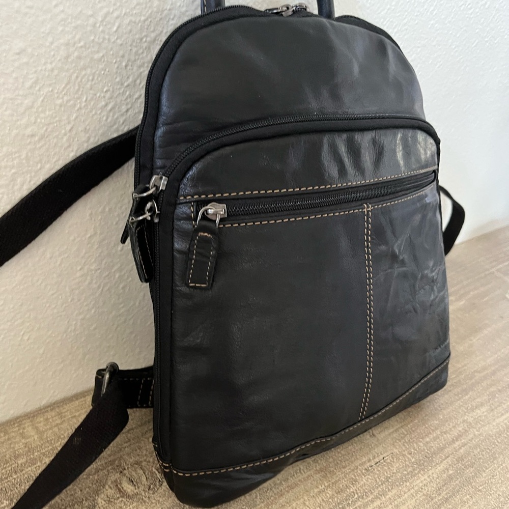 Jack Georges Leather Backpack - image 4